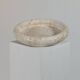Vintage mid century handmade italian travertine stone bowl
