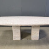 Table à manger en marbre vintage, années 1970