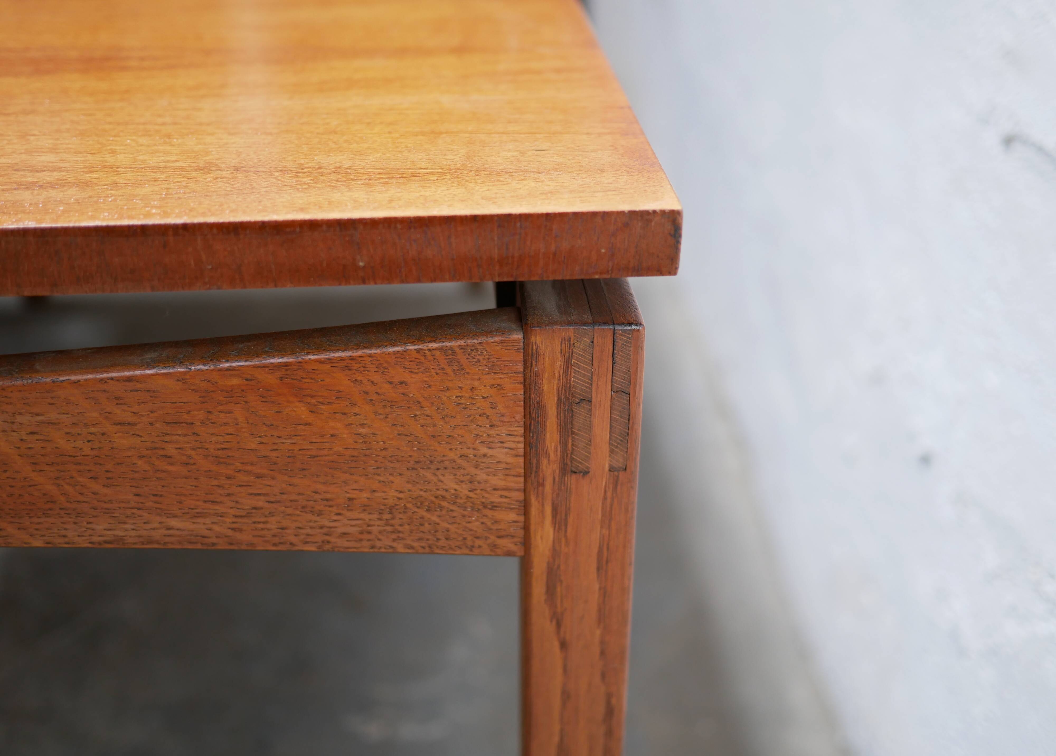 Extendable teak dining table by Gérard Guermonprez for Magnani editions