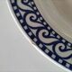 Ensemble 4 assiettes creuses vintage bleu marine