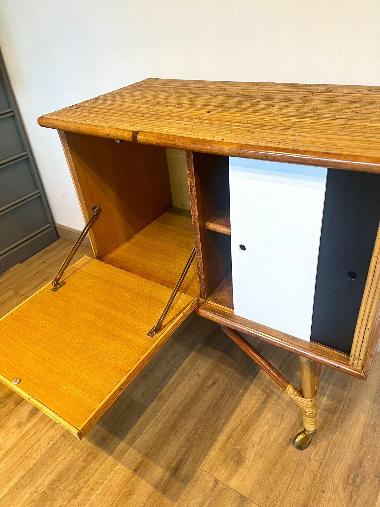 Rattan sideboard
