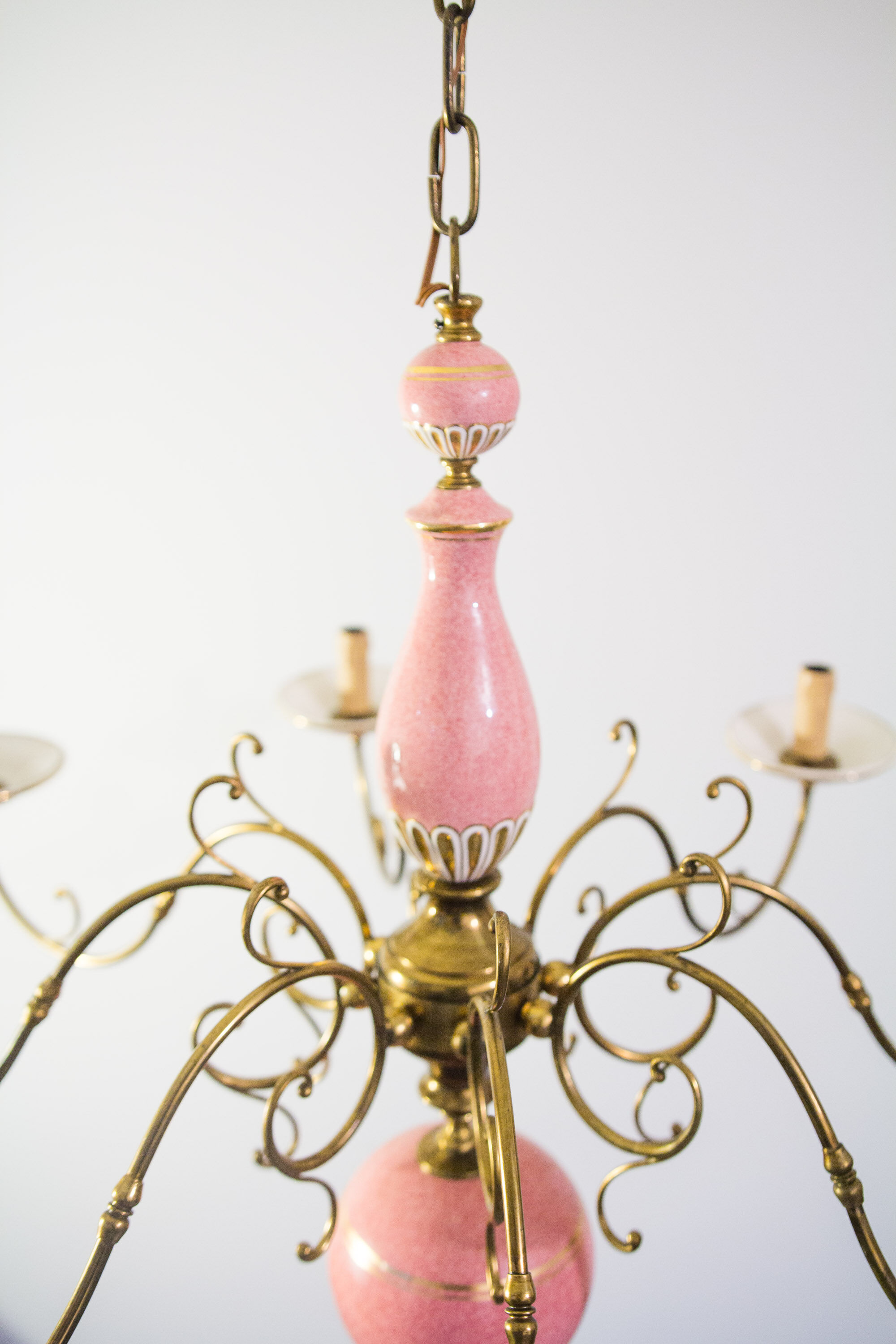 Flemish Ceramic Floral Chandelier