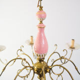 Flemish Ceramic Floral Chandelier