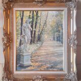 Old vintage painting signed Dimitri MIKHAÏKOV gilded frame