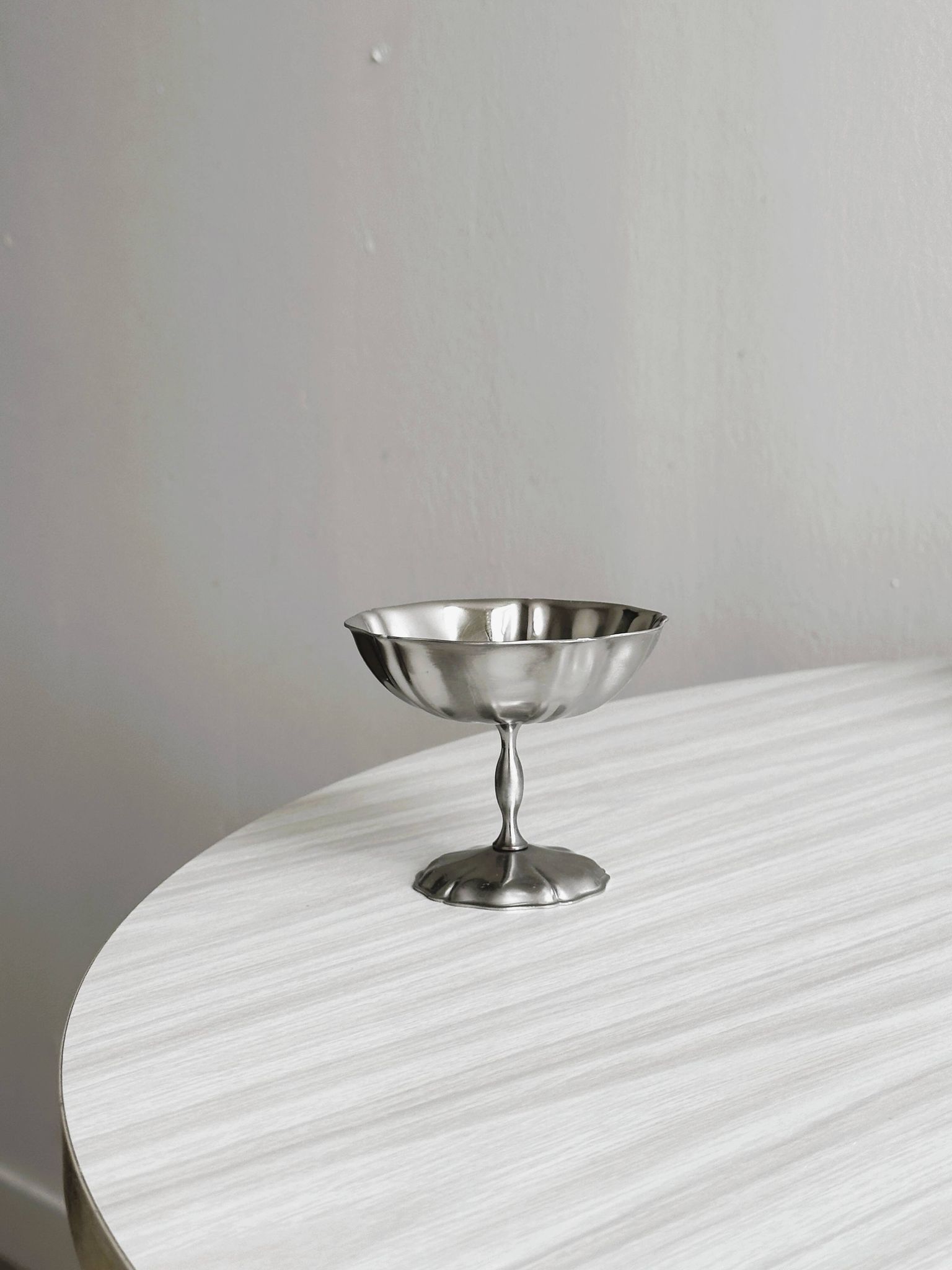 Lot de 6 coupelles vintage en inox