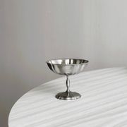 Lot de 6 coupelles vintage en inox
