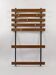 Wall coat rack by Carl Aubock with 5 brass hooks, walnut, iron, Austria, 1950s.