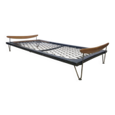 Bed, designed by Fred Ruf for Wohnbedarf, Switzerland, 1950s.No.2
