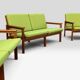 Illum Wikkelsø „Capella“ Set of 1 Armchair and 2 Sofas – Niels Eilersen – 1960s
