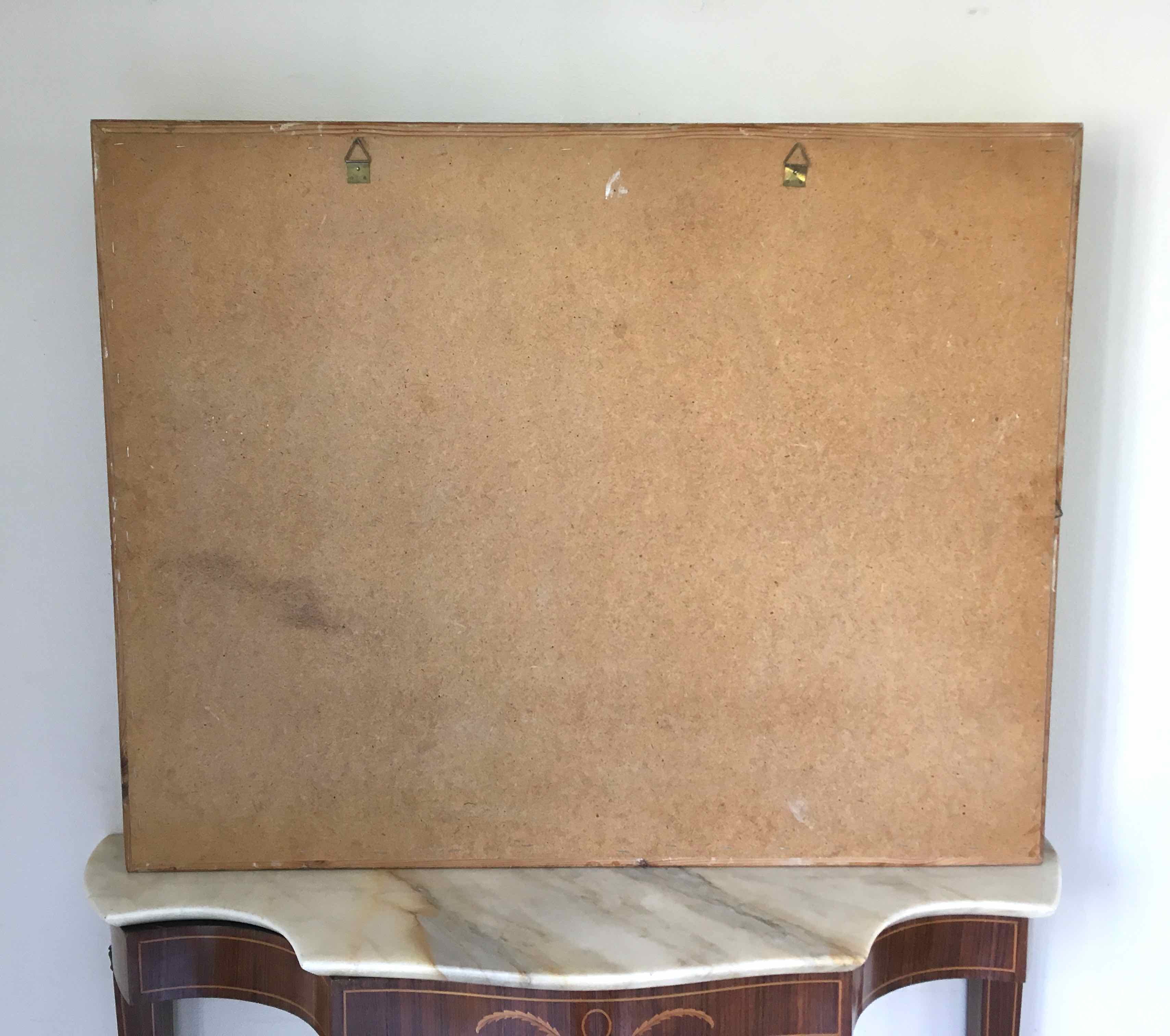 Rectangular baroque wall mirror