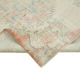 Handmade rustic oriental beige rug 173 cm x 258 cm