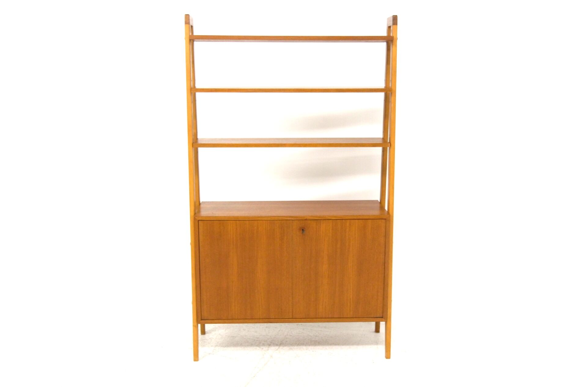 Scandinavian boxed teak library, Möbel-Ikea, Sweden, 1960