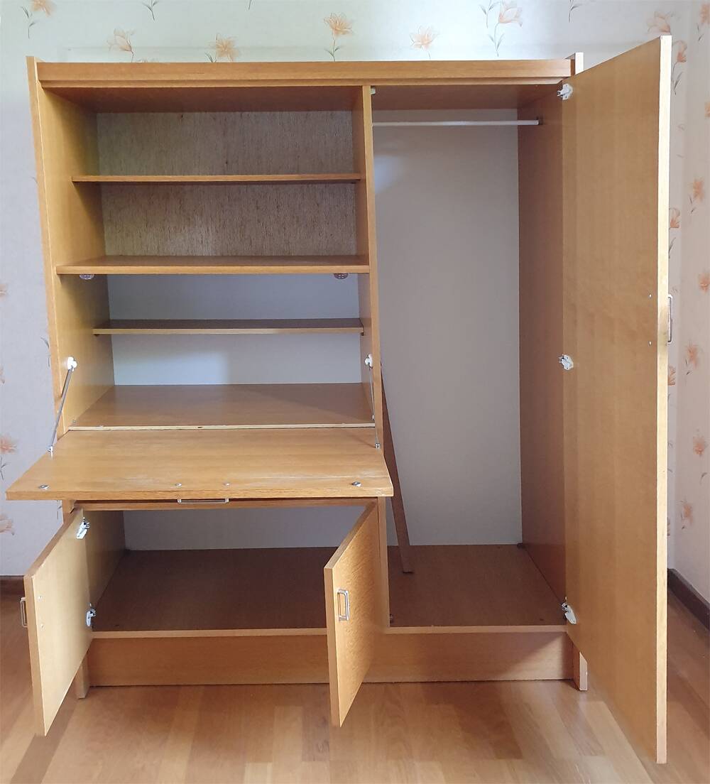 Vintage oak secretary – Scandinavian design – 1950s/60s