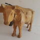 Carved wooden cow