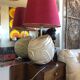 Lampe à poser design monteuse viva villa vintage céramique œuf strié