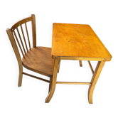 Ensemble bureau et chaise enfant Baumann vintage