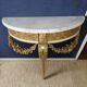 Console bois doré en applique