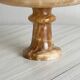 Onyx marbled pedestal bowl