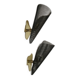 Pair of conical wall lights from the 50s