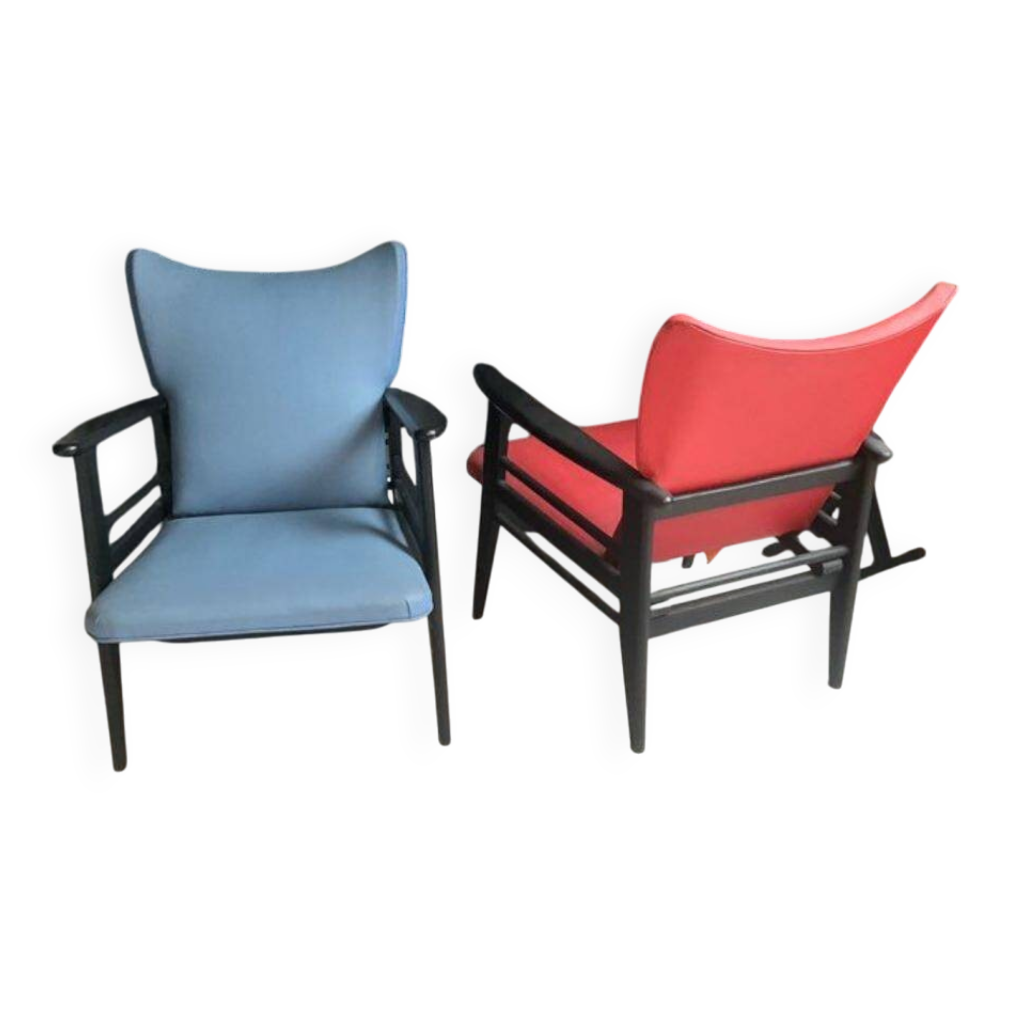 2 vintage armchairs