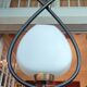 Old Arlus Pendant Lamp/Opaline Metal/1950s/Design Lighting