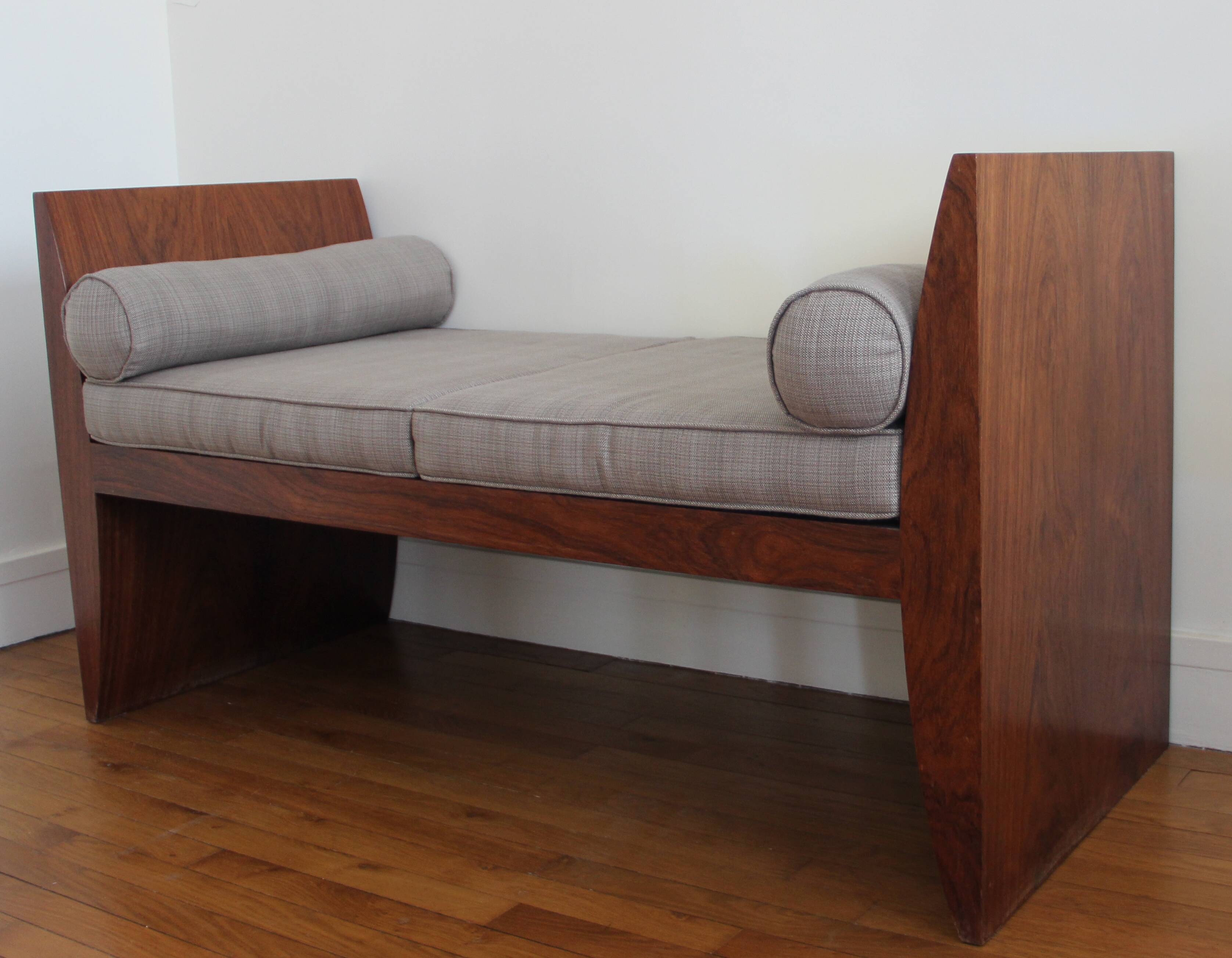 Contemporary wenge daybed made to measure