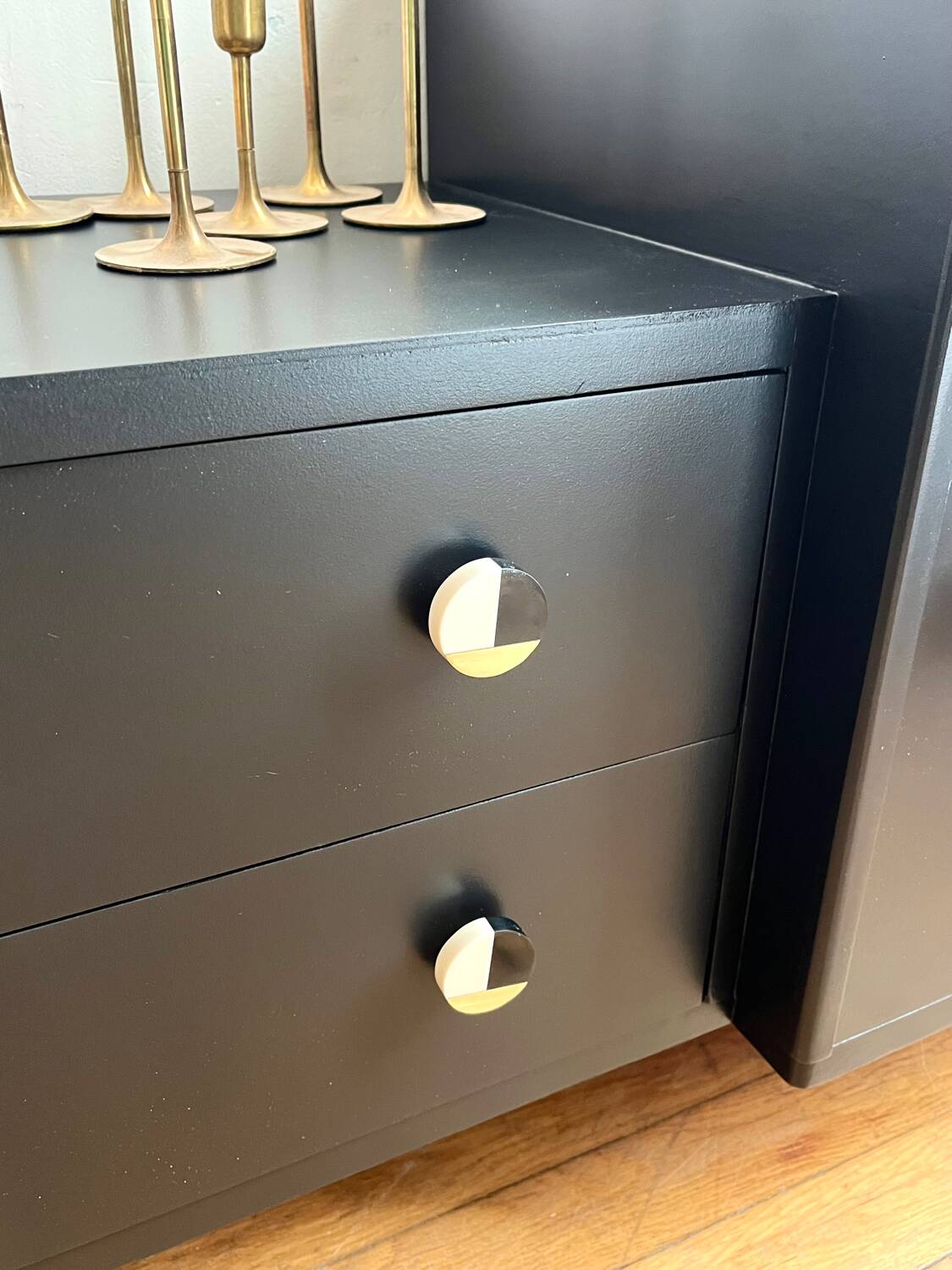 Asymmetrical entrance furniture