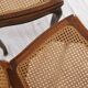 Series of 5 cane chairs, backs and seats, Louis XV style