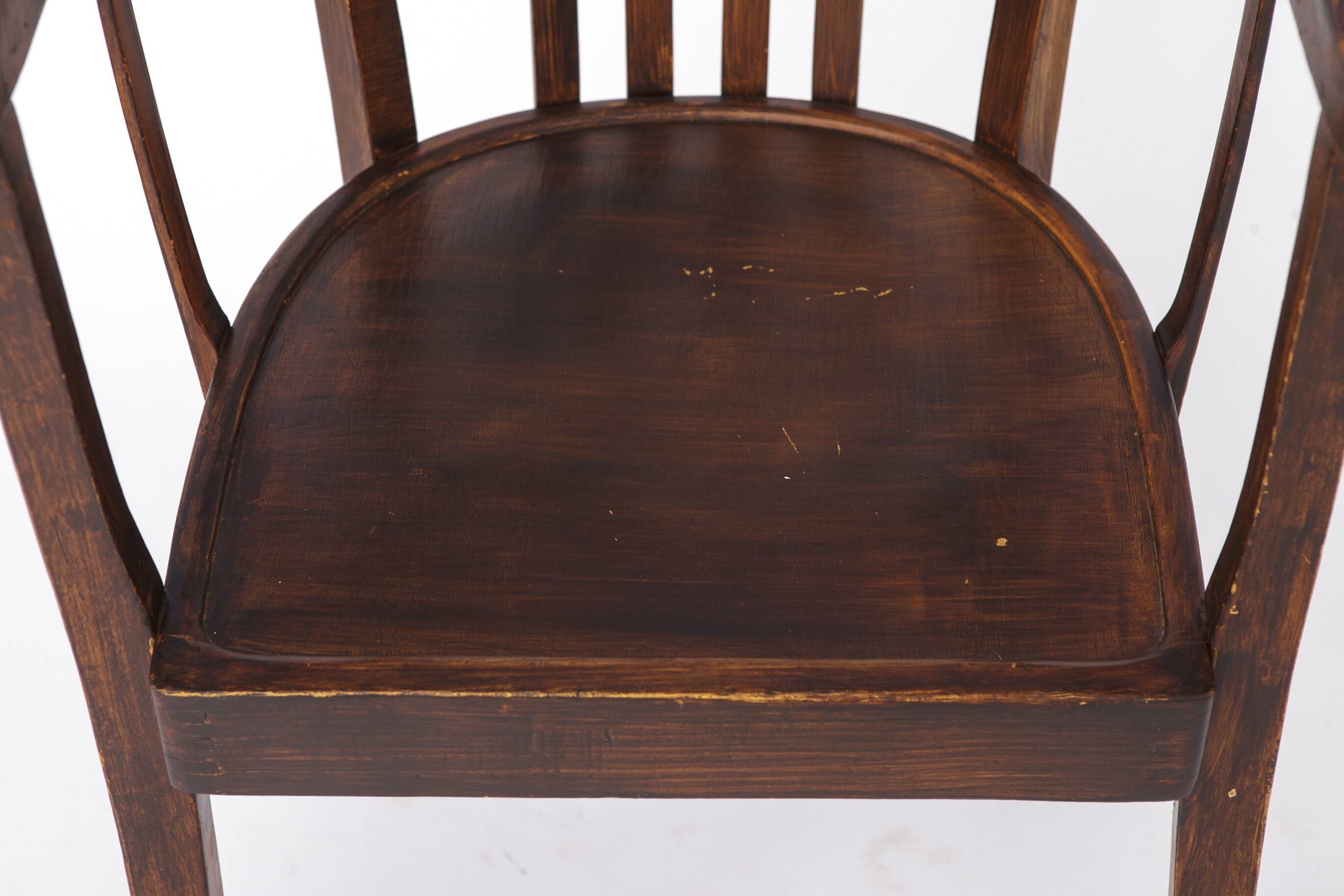 Vintage Armchair 1950s Germany, Beech Wood, Mid Century Accent Chair