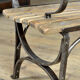 Riveted iron park bench 1920s
