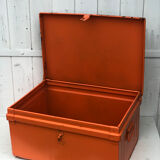 Chest trunk canteen metal orange