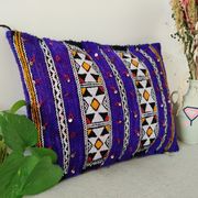 Moroccan kilim cushion purple 55x45cm