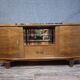 Art Deco buffet in flame walnut veneer, French work from the 1930s.
