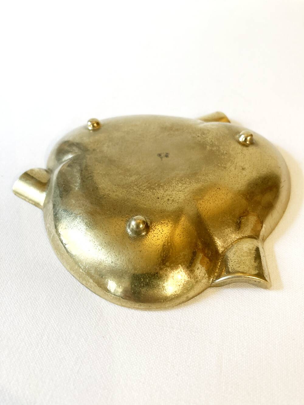 Art Deco brass ashtray