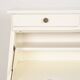 Old white secretary desk with bedside table