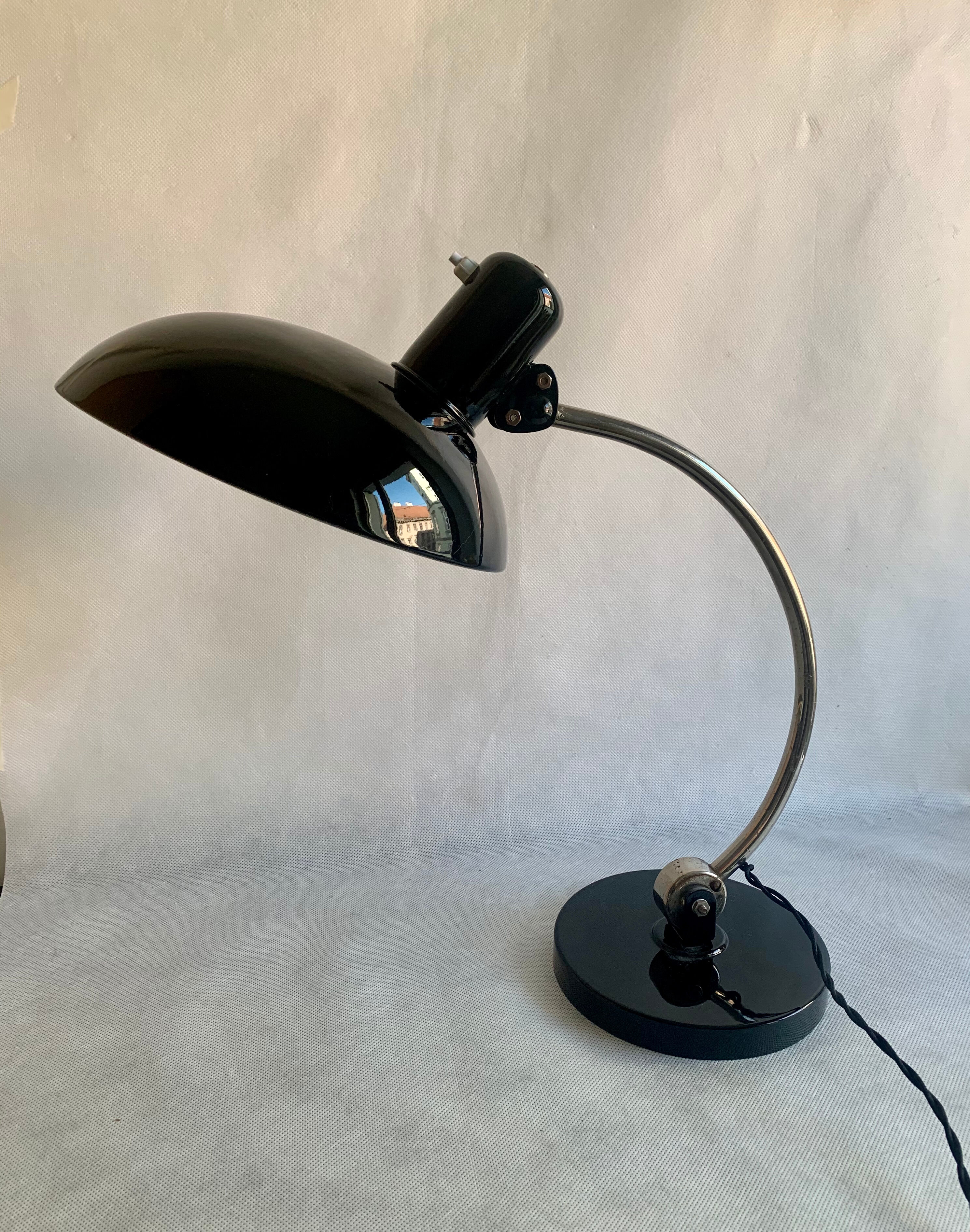 Vintage Bauhaus Table Lamp by Christian Dell for Koranda, 1930