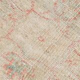 6x9 Pale Red & Beige Vintage Rug