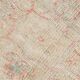 Tapis vintage rouge pâle et beige