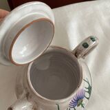 Vallauris teapot with thistle motif