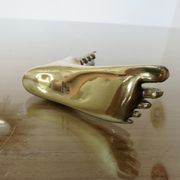 Carl Aubock, signed, necessary bar in gilded brass, Austria, 1950