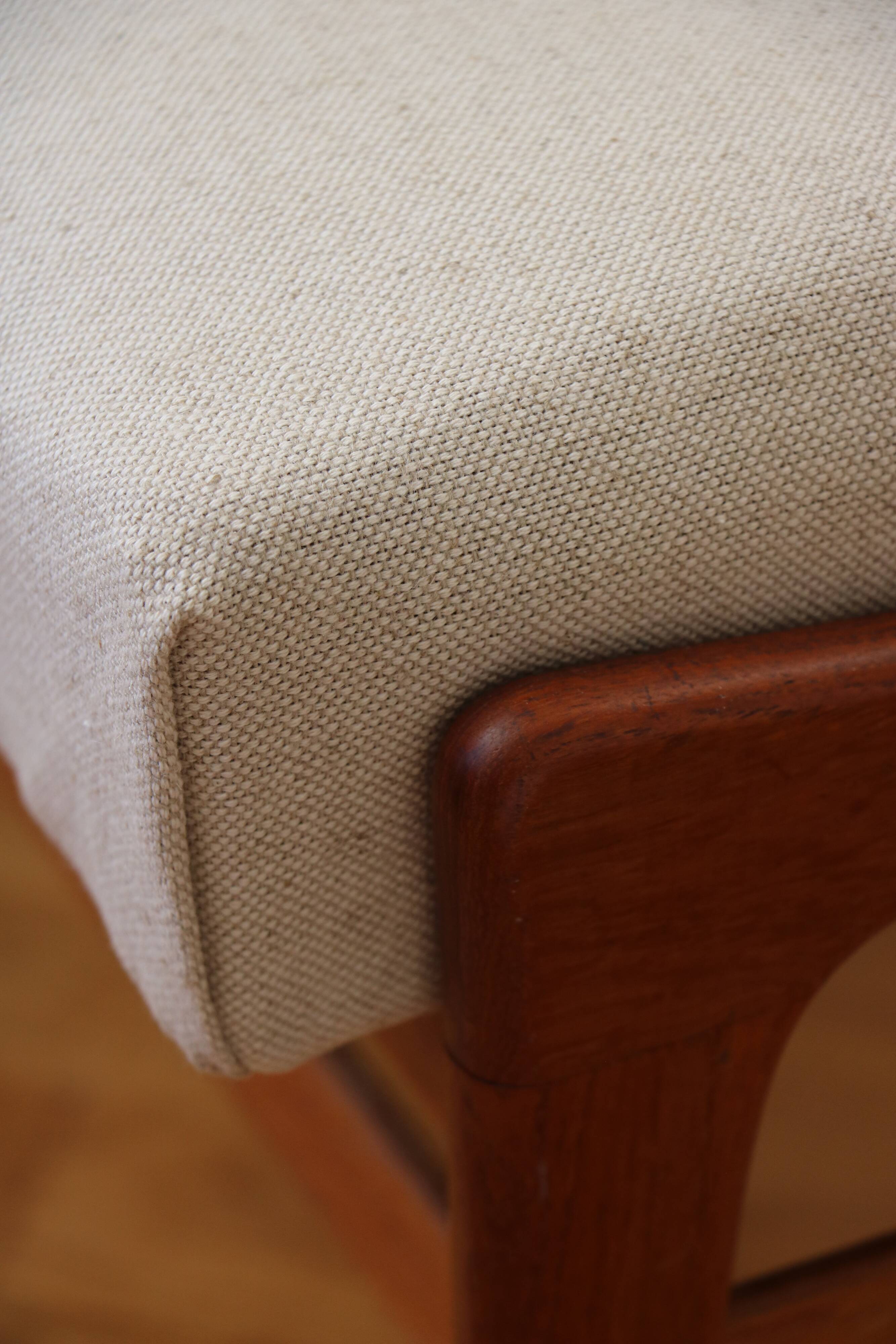 Scandinavian footrest, teak, 1960