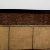 Japanese six-panel Byobu screen on paper, Edo period, 19th century