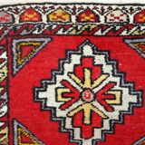 Tapis vintage fait main Yastik turc 48cm x 107cm (1950s)