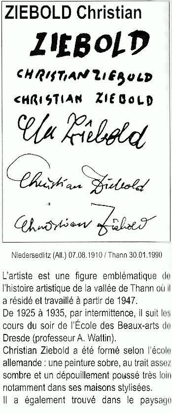 Painting ZIEBOLD Christian, 1910-1990, ref LOTZ HST Tricolor flower bouquet