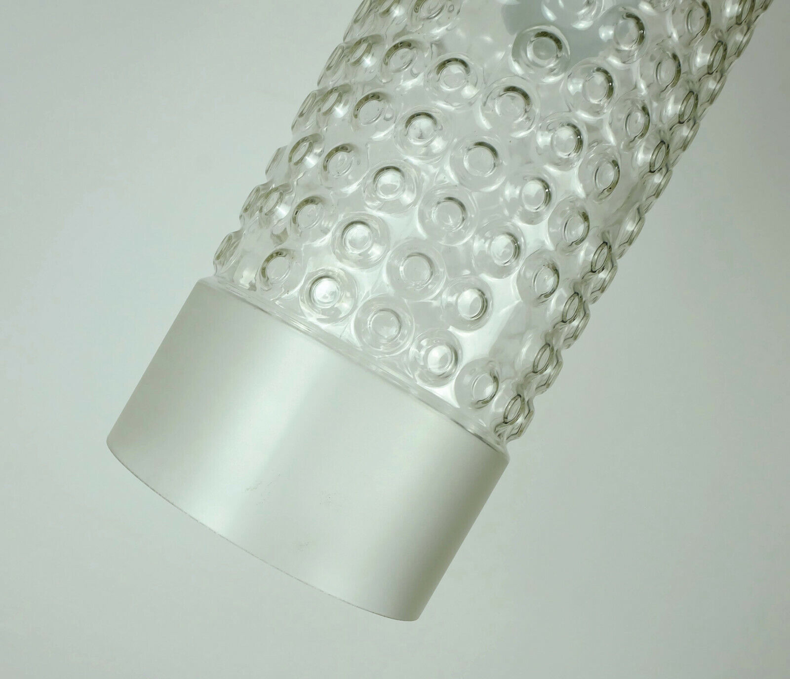 Cylindrical staff lamps pendant light bubble glass etched glass design rolf krueger 1967