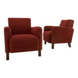 Ensemble de deux fauteuils Art Déco par Halabala pour UP Zavody, 1930s
