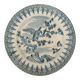 Flat plate iron earth Gien French earthenware eagle decoration - faience