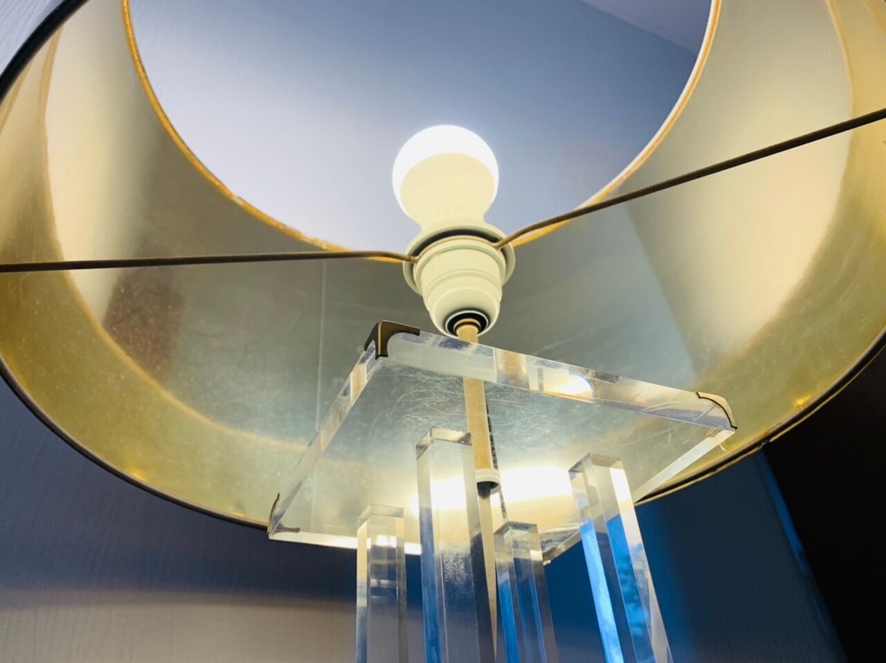 Vintage table lamp by David Lange, circa 70's