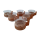 Six tea cups or coffee Schott Mainz Jena Glas
