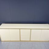 Beige lacquered credenza, 1970s